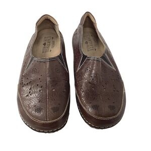 Spring Step‎ L'Artiste Libora Brown Leather SlipOn  Shoes Womens Sz 8 Comfort